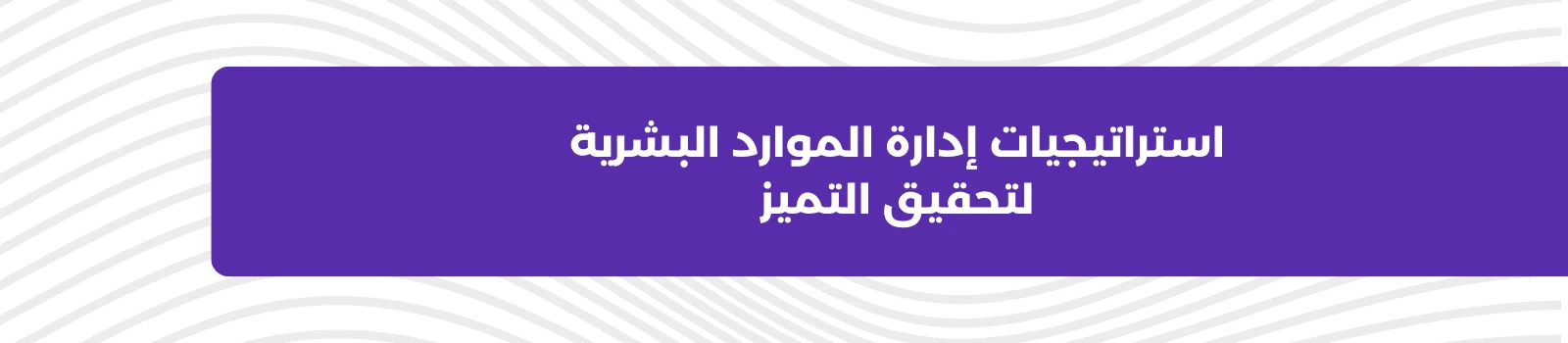 استراتيجيات إدارة الموارد البشرية لتحقيق التميز